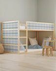 Kura Bed Gingham Blue Decals - Furniture Decals - Kura Bed