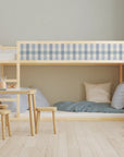 Kura Bed Gingham Blue Decals - Furniture Decals - Kura Bed