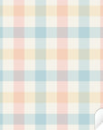 Kura Bed Gingham Multi Decals - Furniture Decals - Kura Bed