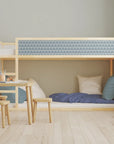 Kura Bed Scallops Blue Decals - Furniture Decals - Kura Bed