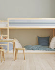 Kura Bed Stripes Blue Decals - Furniture Decals - Kura Bed