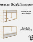 Kura Bed Stripes Pink Decals - Furniture Decals - Kura Bed