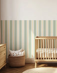 Lines & Stripes Wall Panels - Sage Yellow - DW11.