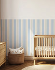 Lines & Stripes Wall Panels - Sky Sage - DW11.