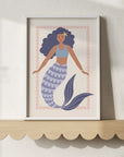 Maya the Mermaid Print - WP1. Wall Prints