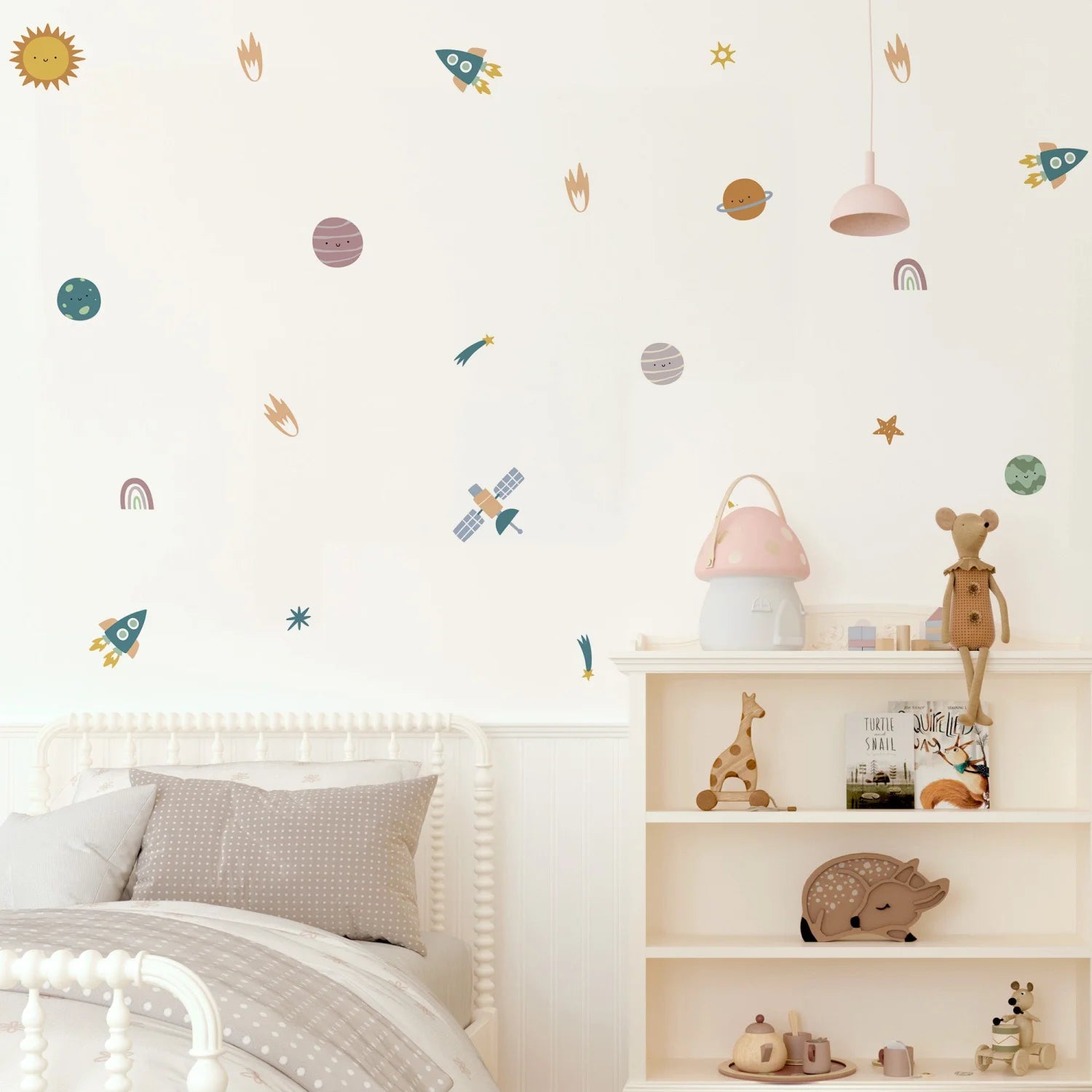 Space Themed Wall Decals For Kids Room - Planets, Stars, Meteors Removable Nursery Stickers - View #8