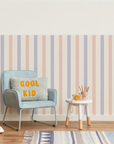 Mixed Stripes Wall Panels - Pink & Lavender - DW11.