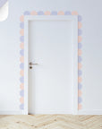 Multi Scalloped Border Decals - Pink & Lavender - DW14.