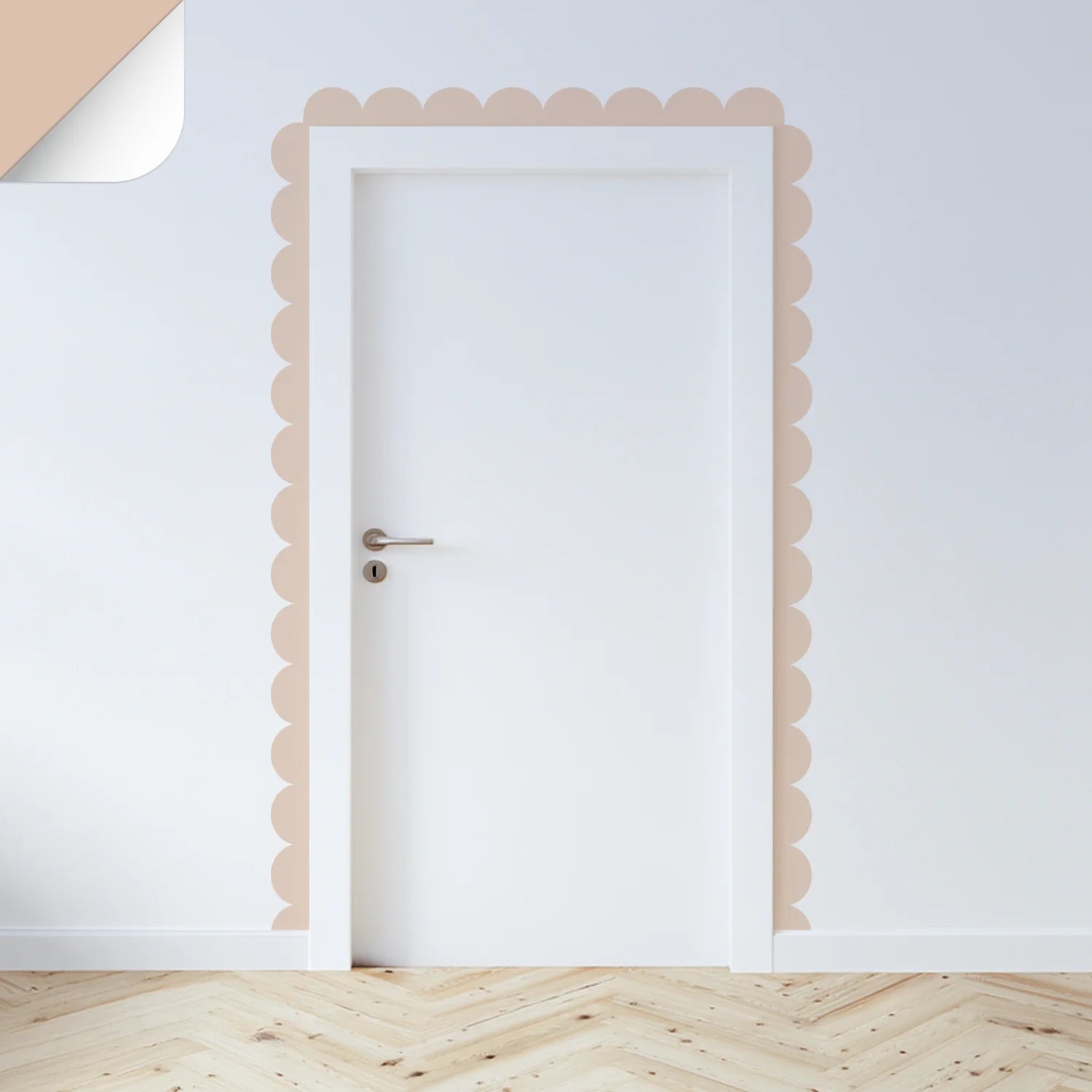 Neutrals Scalloped Border Decals - Sandstone - DW14. Borders