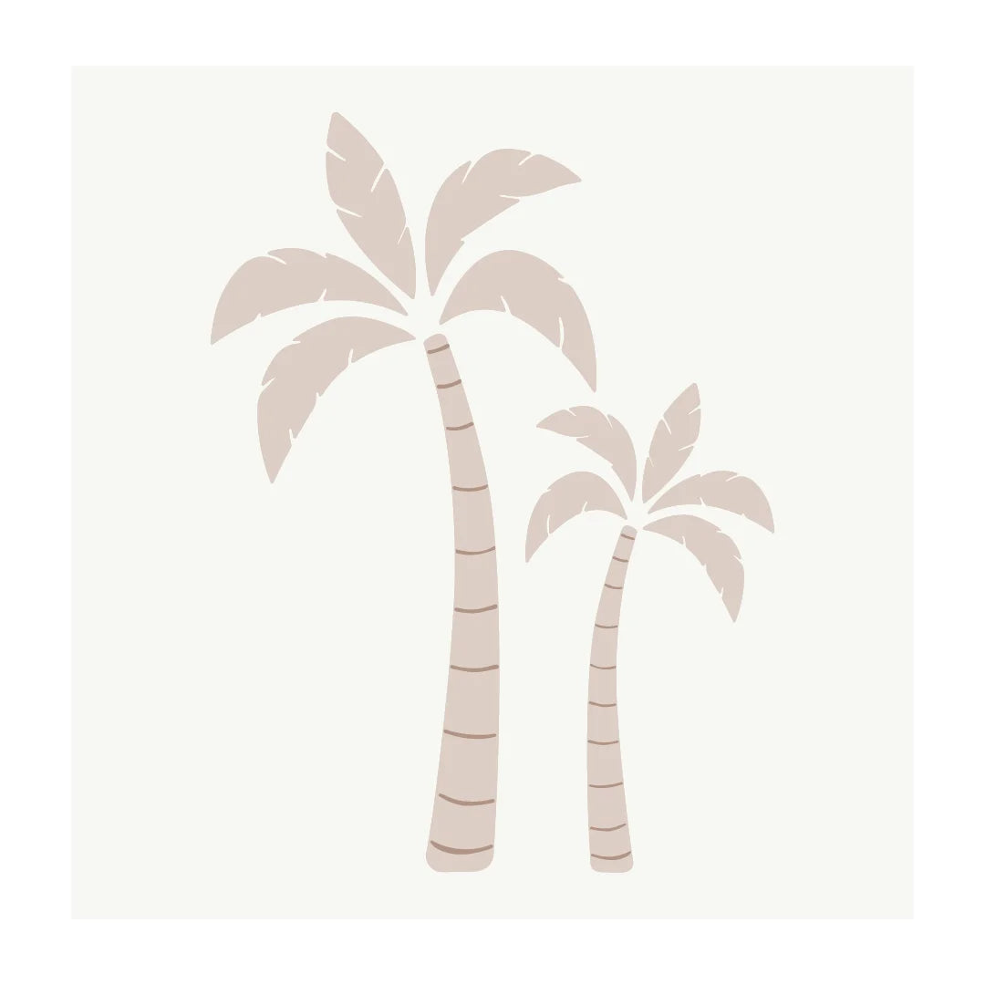 Neutral Palm Tree Wall Decal - Large - DW2. Floral Decals