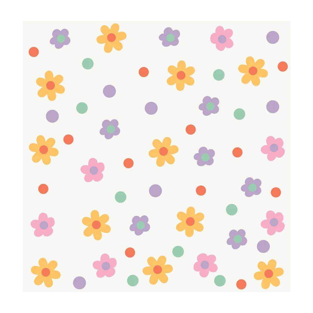 Pastel Floral Wall Decal - DW2. Decals