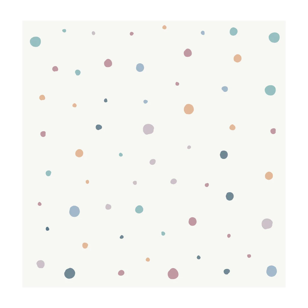 Pastel Polka Dots Wall Decal - Small Set - Bright Burst