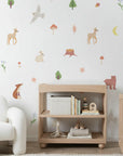 Pastel Woodland Animal Wall Decals - DW5.