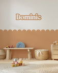 Personalised Name Decals - Bold - Apricot - DW13. Custom