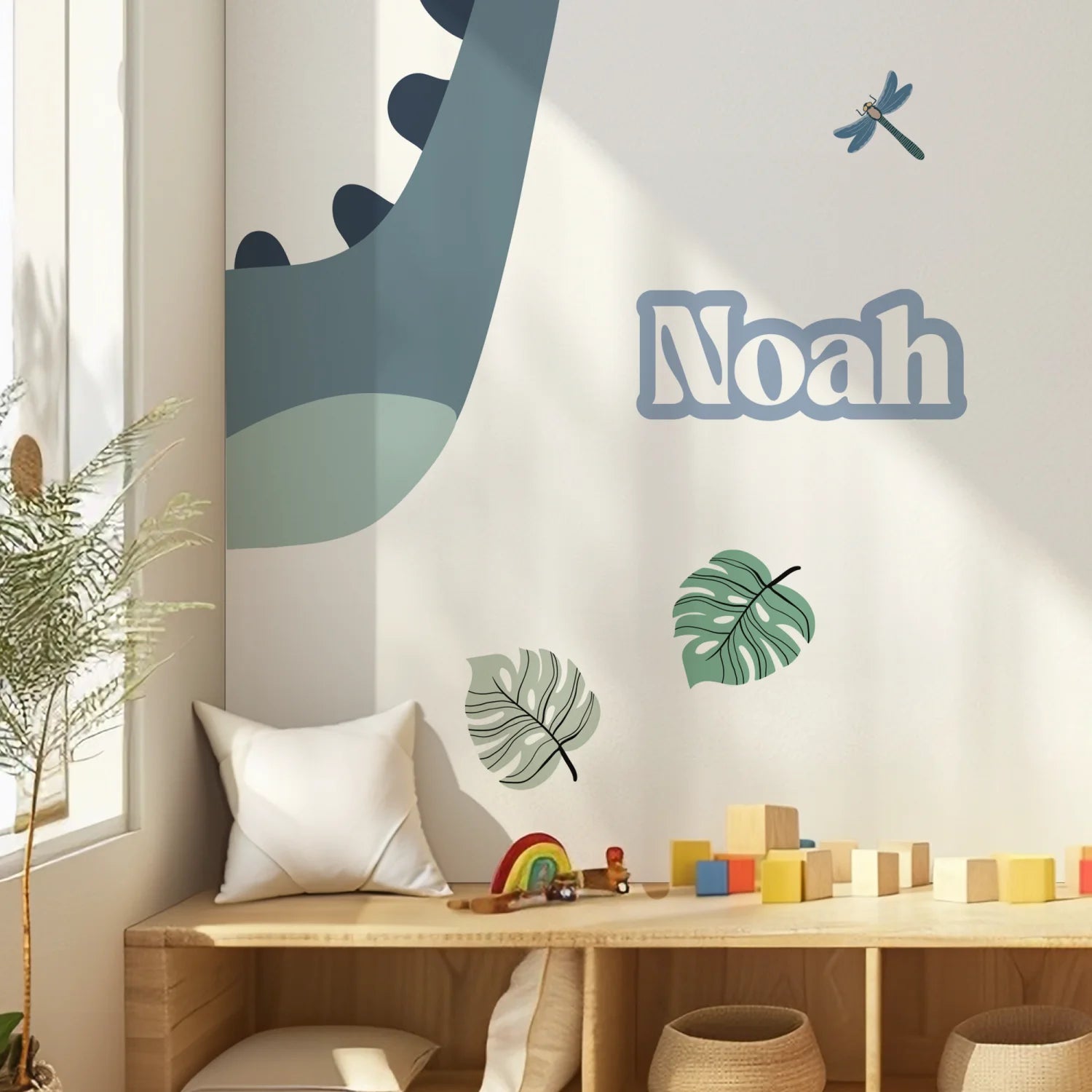 Personalised Name Decals - Bold Font - Blue - DW13. Custom