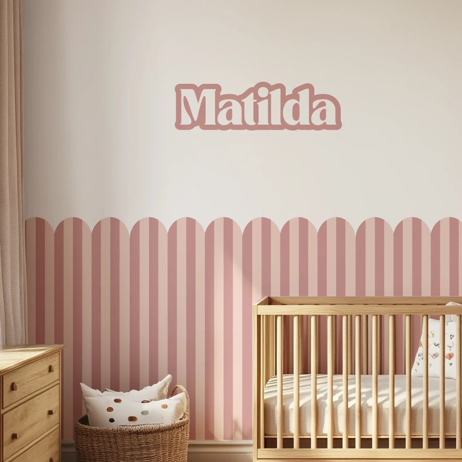 Personalised Name Decals - Bold - Blush - DW13. Custom names