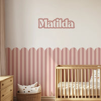 Personalised Name Decals - Bold - Blush - DW13. Custom names