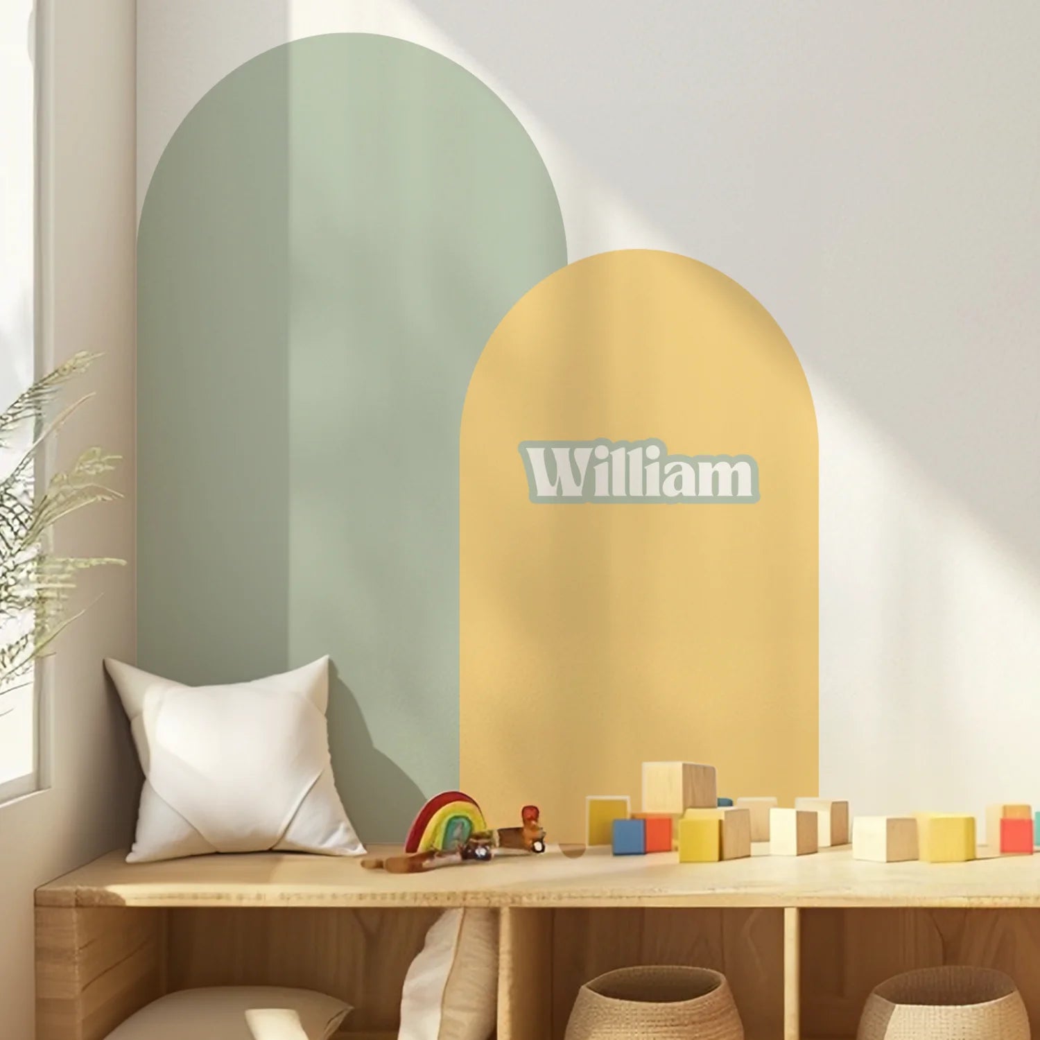 Personalised Name Decals - Bold Font - Green - DW13. Custom