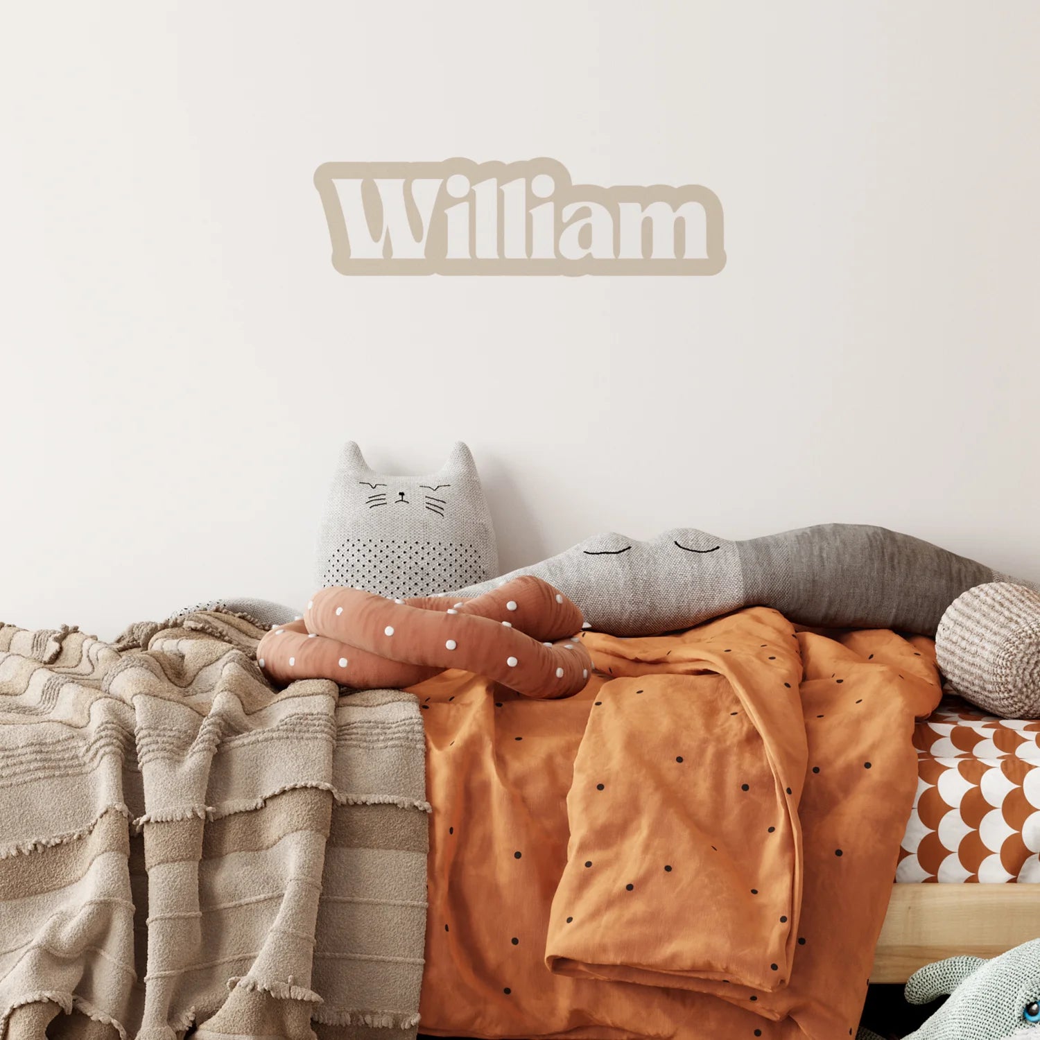 Personalised Name Decals - Bold Font - Neutral - DW13.