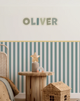 Personalised Name Decals - Playful - Greens - DW13. Custom