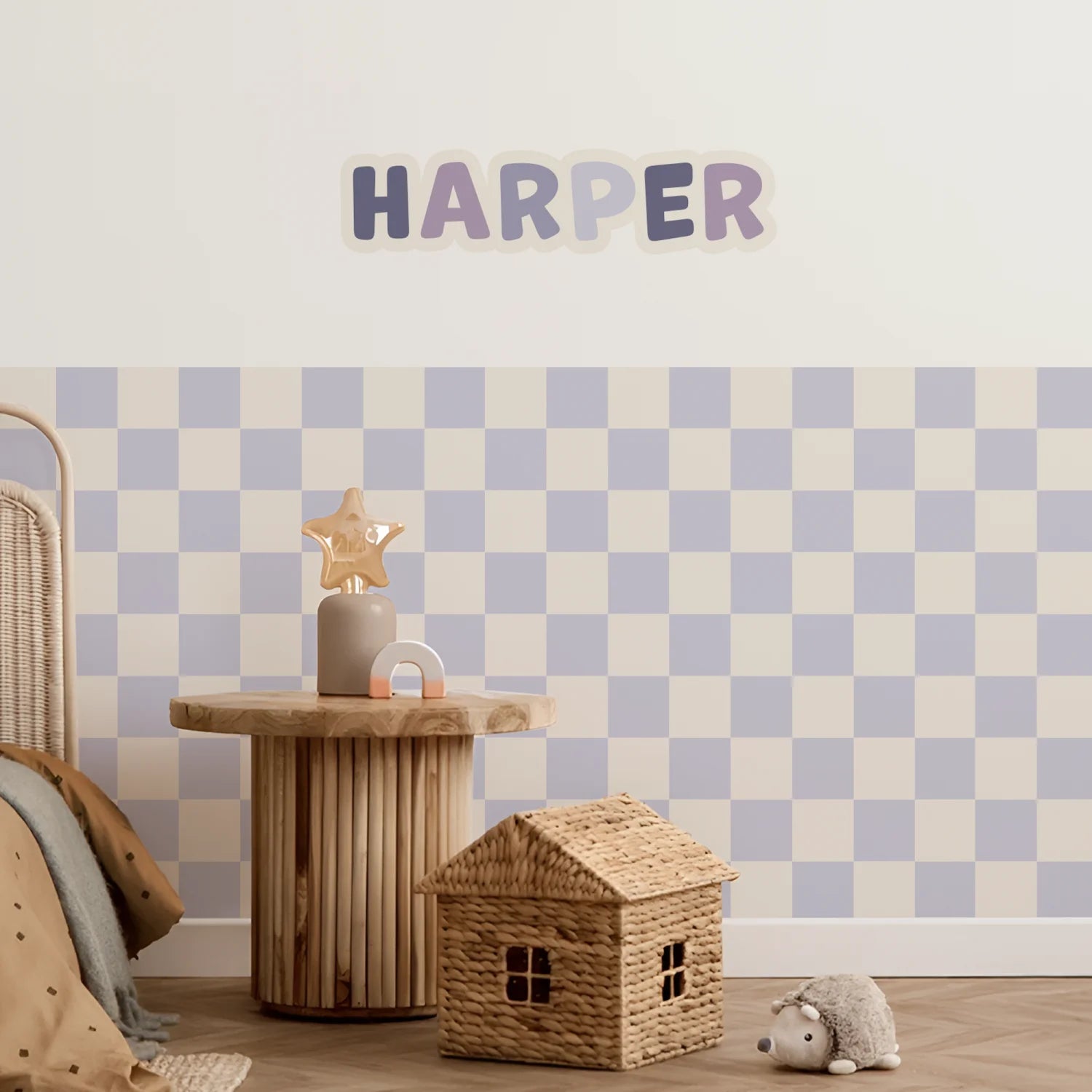 Personalised Name Decals - Playful - Purples - DW13. Custom