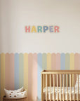 Personalised Name Decals - Playful - Rainbow - DW13. Custom