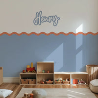 Personalised Name Decals - Script - Blue - DW13. Custom