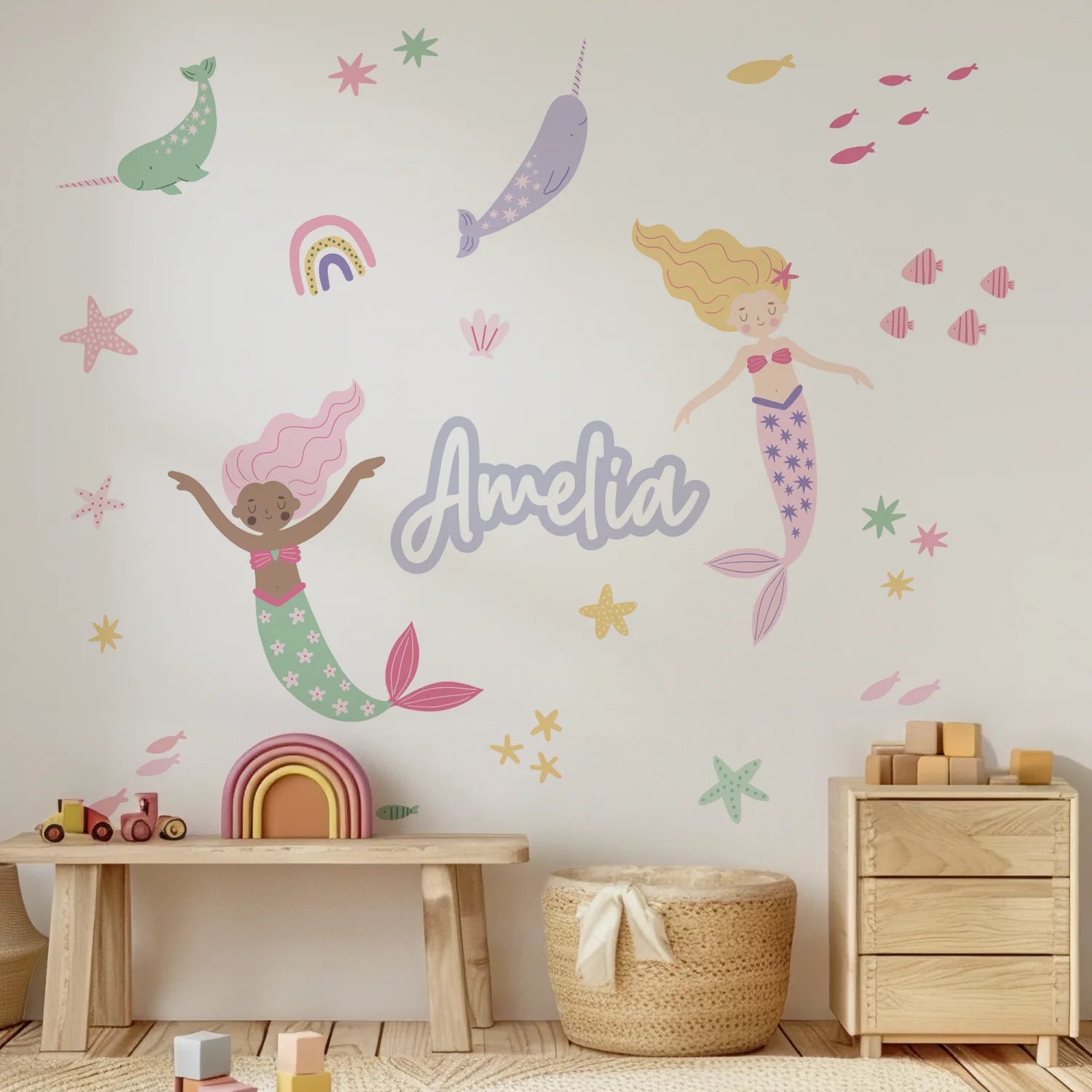 Personalised Name Decals - Script - Lavender - DW13. Custom