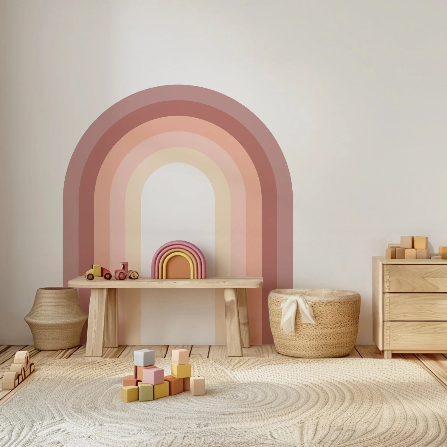 Rainbow Arch - Blush Bloom - Medium - DW12. Decals