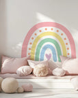 Rainbow Pastel Heart Wall Decal - DW3. Sun Clouds