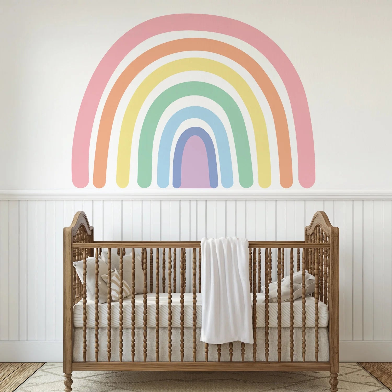 Rainbow Pastel Wall Decal - DW3. Sun Clouds