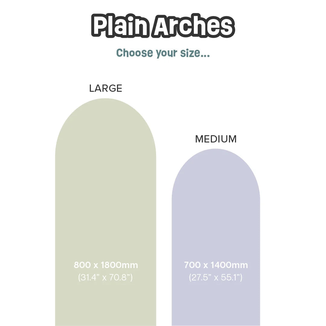 Rectangular Patterned Arch Wall Decals - DW12.