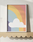 Right Rainbow Cloud Wall Print - WP1. Prints