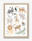 Safari Animals Print - WP1. Wall Prints