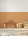 Scalloped Block Wall Panels - Apricot - DW11.