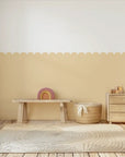 Scalloped Block Wall Panels - Butter - DW11.