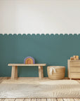 Scalloped Block Wall Panels - Teal - DW11.