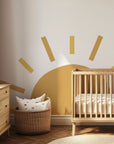 Solid Sun Wall Decal - DW3. Rainbow Clouds