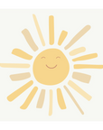 Sunny Face Long Ray Wall Decal - DW3. Rainbow Sun Clouds