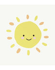 Sunny Face Short Ray Wall Decal - DW3. Rainbow Sun Clouds