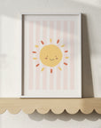 Sunny Stripes Wall Print - WP1. Prints