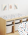Trofast Top Abstract Dots Warm Decal DF1. Tops