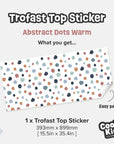 Trofast Top Abstract Dots Warm Decal - Furniture Decals