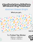 Trofast Top Abstract Shapes Decal - Furniture Decals
