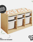 Trofast Top Fruity Peaches Decal - Furniture Decals