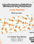 Trofast Top Fruity Peaches Decal - Furniture Decals