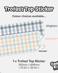 Trofast Top Gingham Decal - DF1. Tops