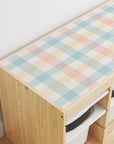 Trofast Top Gingham Multi Decal - Furniture Decals