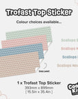 Trofast Top Scallops Decal - DF1. Tops