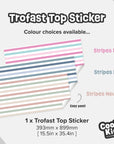 Trofast Top Stripes Decal - DF1. Tops